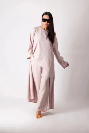 WIDE LINEN PANTS JESIKA by EUG Fashion